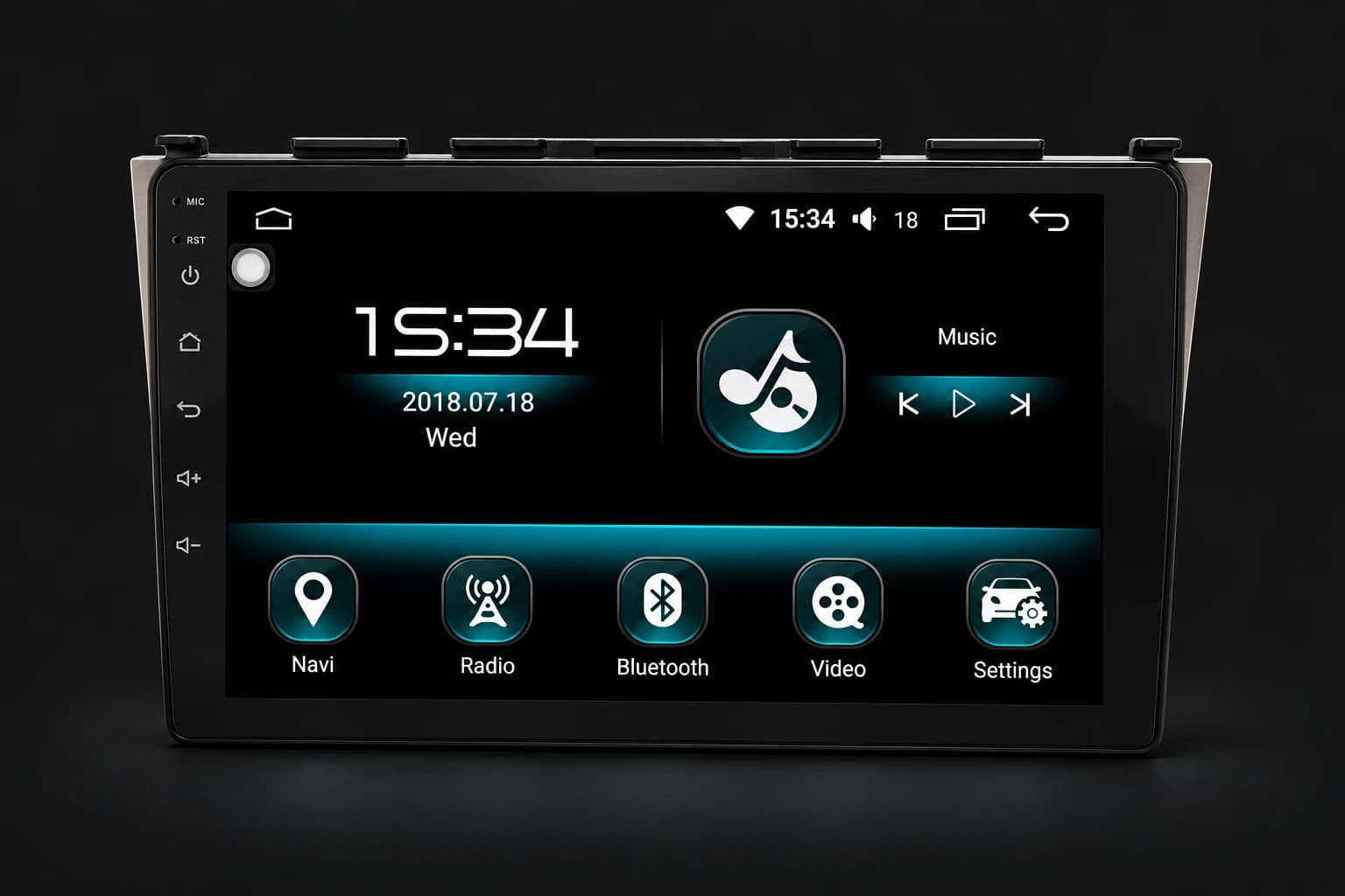 9 colos univerzális Android fejegység