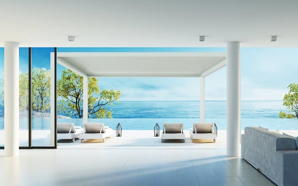 Bioklimatikus pergola – eredeti fotó 2